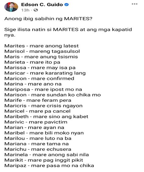 chismosa meme|Marites: Other Variants Of This Term For 'Chismosa' Surface .